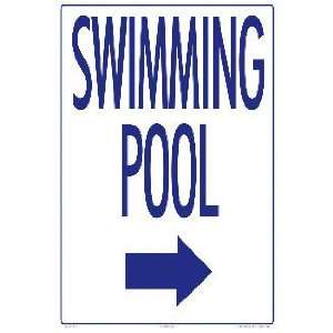  Swimming Pool Arrow Sign Right 9522Wa1218E