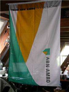 Color YACHT FLAG for TEAM ABN/AMRO in the VOLVO OCEAN RACE   Unique 