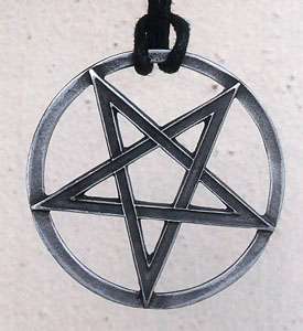 Pewter pendant of Pentacle Star. You can choose from Shiny 