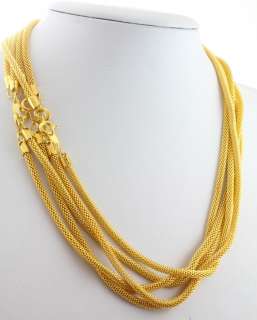 10pcs Gold Plated Snake Chain Necklace Fit European Charm  