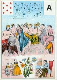 CUBIERTA OOP de MITOLÓGICA de TAROT TARJETA de ASTRO Mle 54 LENORMAND