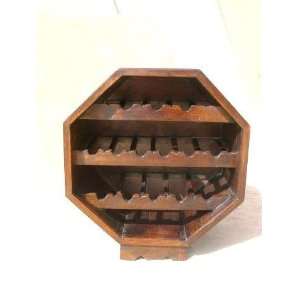  Solid Wood Wine Bar Bottle Storage Rack Holder Table