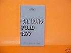1977 FORD TRUCK 800 900 8000 9000 OWNERS MANUAL BOOK 77  