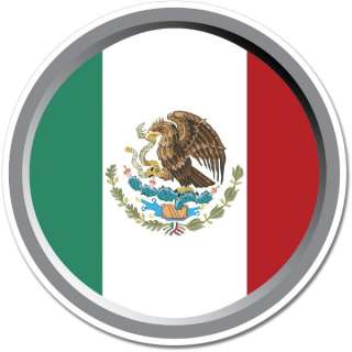 Mexico Round Flag Wall Window Car Vinyl Sticker Decal Mural   Pick 