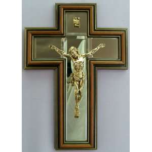  Mirror Crucifix with wood frame 