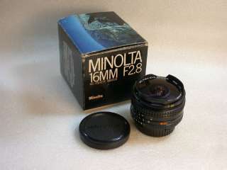   MD FISHEYE ROKKOR 16mm F 2.8 Manual Focus Lens   2001429  