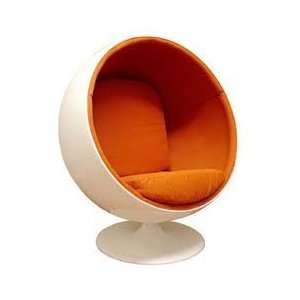  Designer Modern Eero Aarnio Ball Chair with Orange 