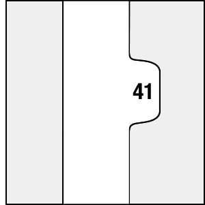  Legal Closing Set Dividers Individual Numerical Tabs (41 