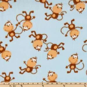  60 Wide Wonderama Fleece Monkey See Fabric By The Yard 