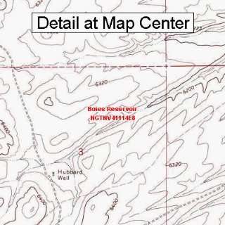  USGS Topographic Quadrangle Map   Boies Reservoir, Nevada 