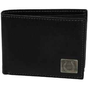  Indianapolis Colts Leather Bifold Wallet With Metal Logo 