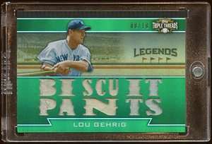 LOU GEHRIG 2011 TOPPS 12 X GAME WORN JERSEY /18 MINT BRAND NEW TRIPLE 