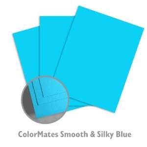  ColorMates Smooth & Silky Blue Cardstock   25/Package 