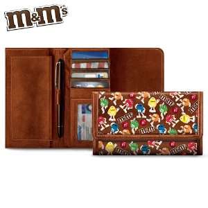  M&MS Womens Leather Wallet by The Bradford Exchange 