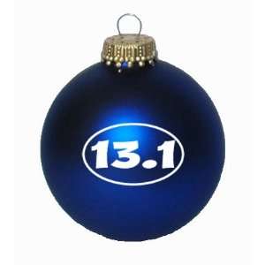  13.1 Oval Christmas Ornament (Royal Velvet Blue) Sports 