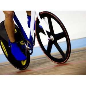  Detail of Cyclist Racing on the Velodrome Track, Athens 