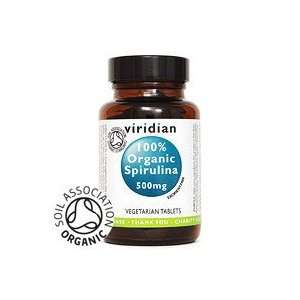  Viridian Spirulina 500mg 100% Organic 120 tablets Health 