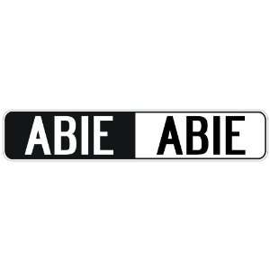   NEGATIVE ABIE  STREET SIGN