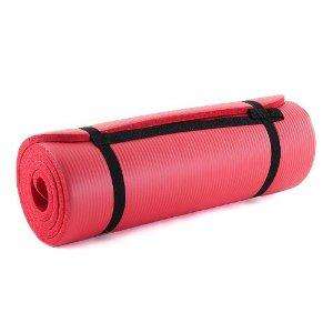 NEW ProSource EXTRA THICK YOGA MAT For FITNESS & EXERCISE   Red  