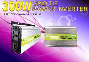 300W GRID TIE INVERTER, 12V DC/110V AC POWER JACK 300W  