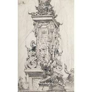   32 x 52 inches   The Wittelsbach fountain in the