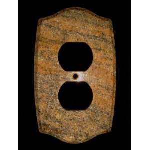 Indian Gold Granite , Outlet/Duplex Switchplate Cover   Colonial Style 