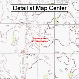  USGS Topographic Quadrangle Map   Hancock NW, Minnesota 