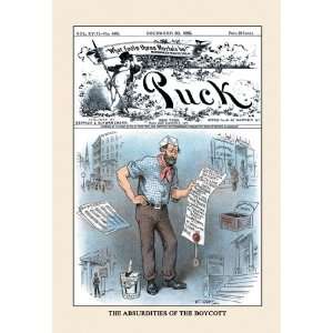  Puck Magazine The Absurdities of the Boycott 20x30 Poster 
