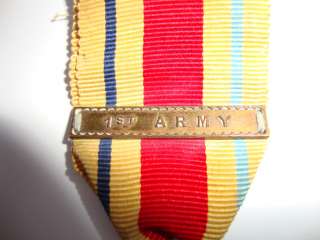 BRITISH WW2 THE AFRICA STAR MEDAL 100% ORIGINAL WITH 1st ARMY BAR 
