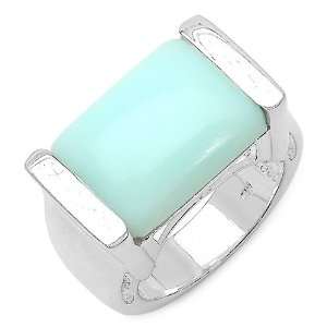  8.60 Carat Genuine Opal Sterling Silver Ring Jewelry