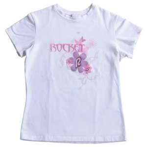 Joe Rocket Flower Power Womens Short Sleeve T Shirt White Extra Large 