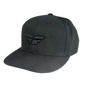  Fly Racing Raised F Wing Hat   Large/X Large/Black 