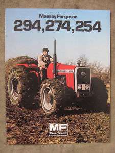 Massey Ferguson 294 274 254 Tractor Brochure  