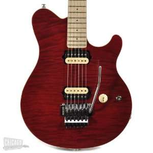  Music Man Axis Maple Fretboard   Translucent Red Musical 