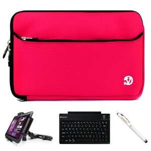 Hot Pink Neoprene Sleeve Carrying Case Cover for Acer Iconia Tab A200 