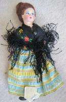 Vintage MAGIS TAG Roma Italy 7.5 Painted Face Costume Doll  