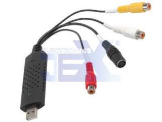 Wireless camera/DVD/VCR/TV to PC USB input video cable  