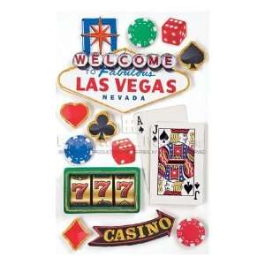  Las Vegas 3D Stickers Toys & Games
