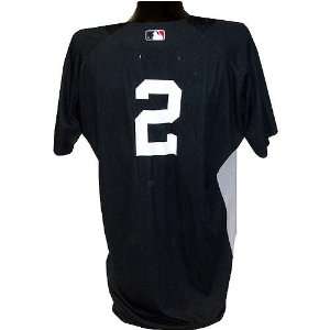 Derek Jeter #2 2007 Yankees Game Used Road Batting Practice Jersey