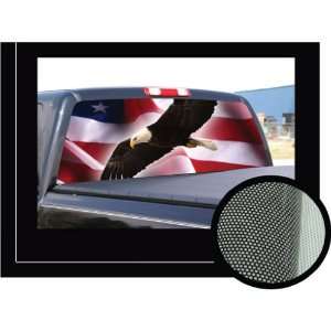   Window Graphic   compact pickup truck us truck tint film view thru