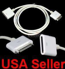 30 PIN Dock Extender Extension Cable iPad 2 iPod iPhone  