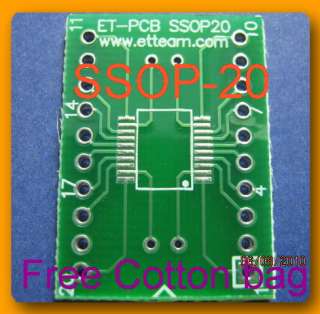SOP20 SSOP 20 Adapter PCB SMD Convert DIP Prototyping  
