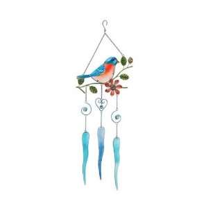  Bluebird Glass Chime (Wind Chimes) (Bluebirds) Everything 