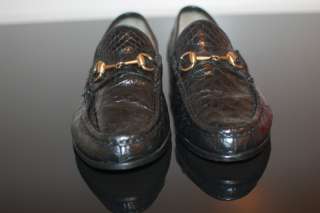 4000+ Tom Ford Era Gucci Mens Alligator Crocodile Bit Loafers Shoes 