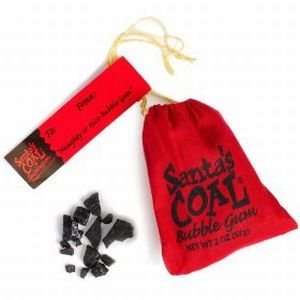  Santas Coal Bubble Gum Bag   1 Bag 