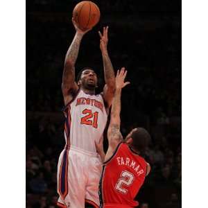 New Jersey Nets v New York Knicks Wilson Chandler and Jordan Farmer 