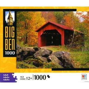 Big Ben 1000 Piece Puzzle   Covered Bridge, Montgomery Center, Vermont