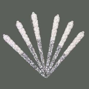   of 144 Icy Crystal Hanging Icicle Hanging Ornaments 6