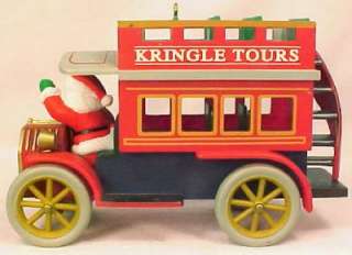 Vintage 1992 KRINGLE TOURS CHRISTMAS ORNAMENT Bus WOW  