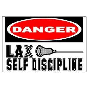  LAcrosse Discipline Danger Lacrosse Large Poster by 